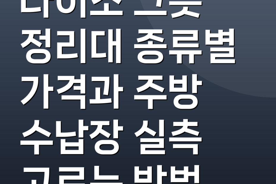 다이소 그릇 정리대 종류별 가격과 주방 수납장 실측 고르는 방법