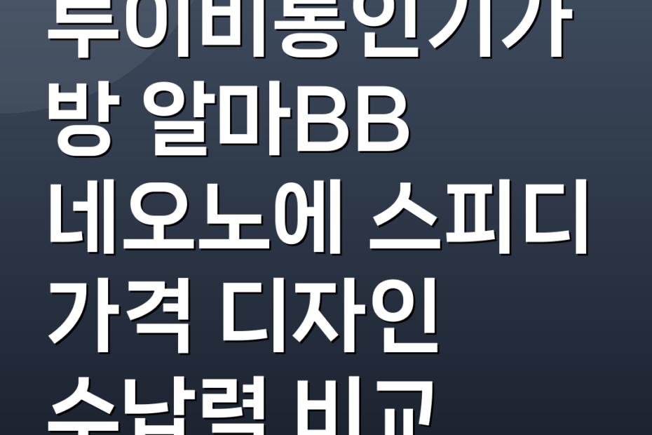 루이비통인기가방 알마BB 네오노에 스피디 가격 디자인 수납력 비교